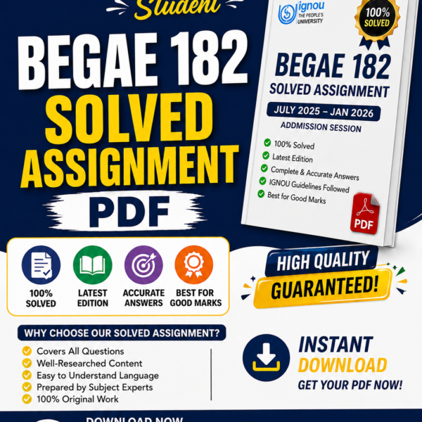 BEGAE 182 SOLVED ASSIGNMENT 2025-26
