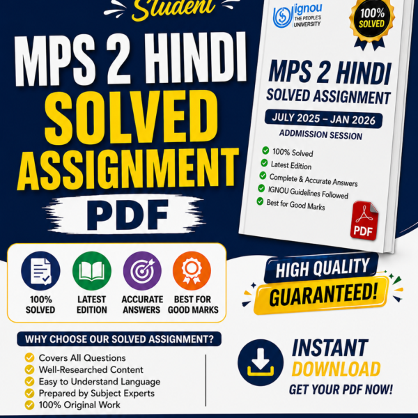 MPS 2 HIDI ASSIGNMENT 2025-26